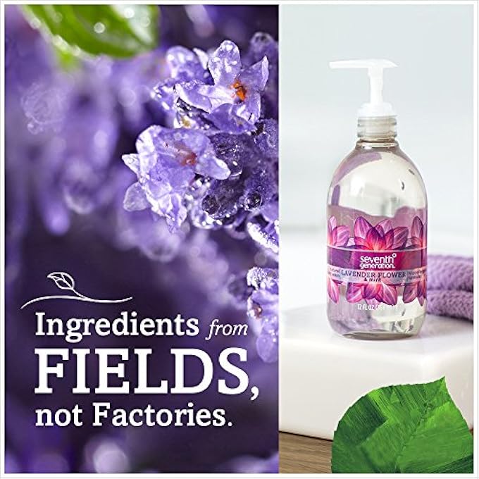 Seventh Generation HAND WASH, LAVENDER FLOWER & MINT, 12OZ - Image 3